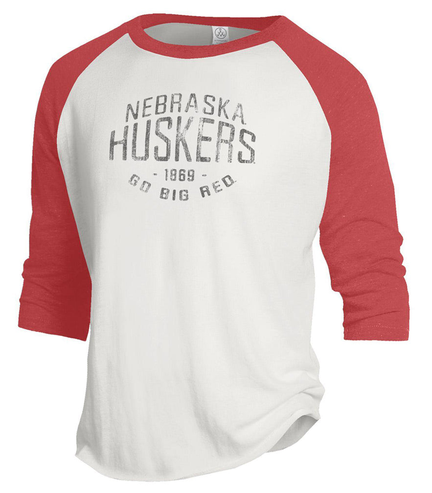 Nebraska Huskers Vintage Raglan