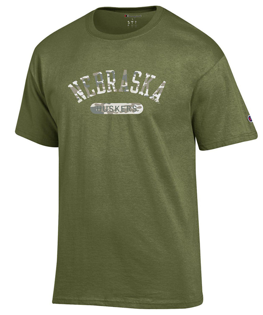 Nebraska Huskers Camo Tee
