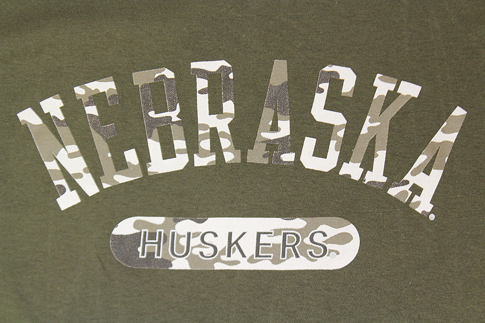 Nebraska Huskers Camo Tee