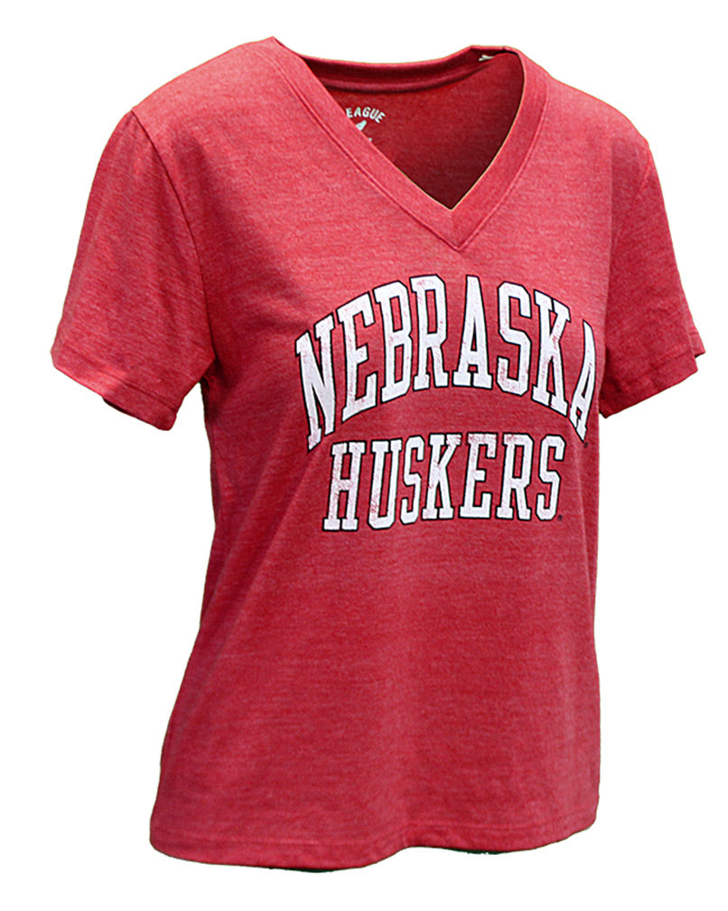 Womens Nebraska Huskers V-neck