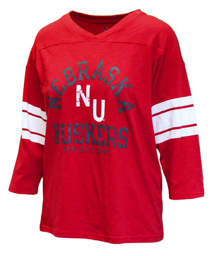Womens Nebraska Huskers Athletic Dept. LS Tee