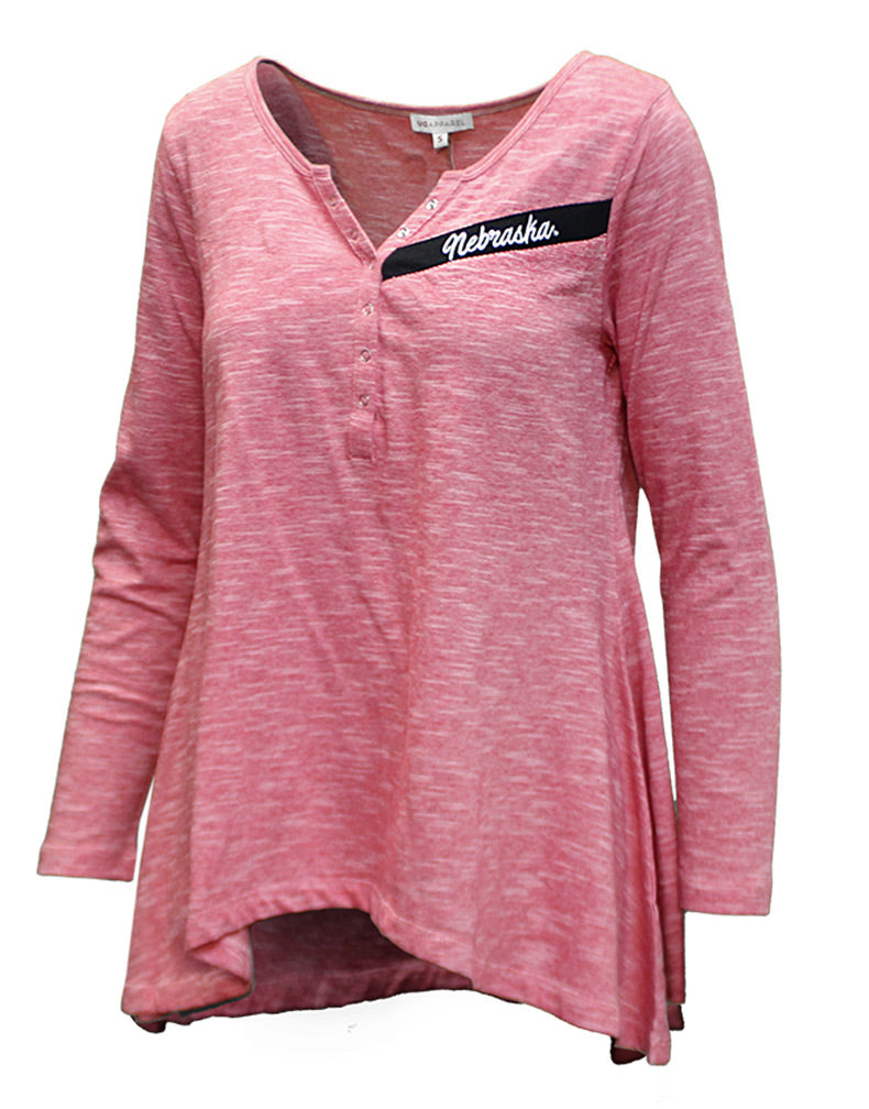 Womens Nebraska Cozy Henley