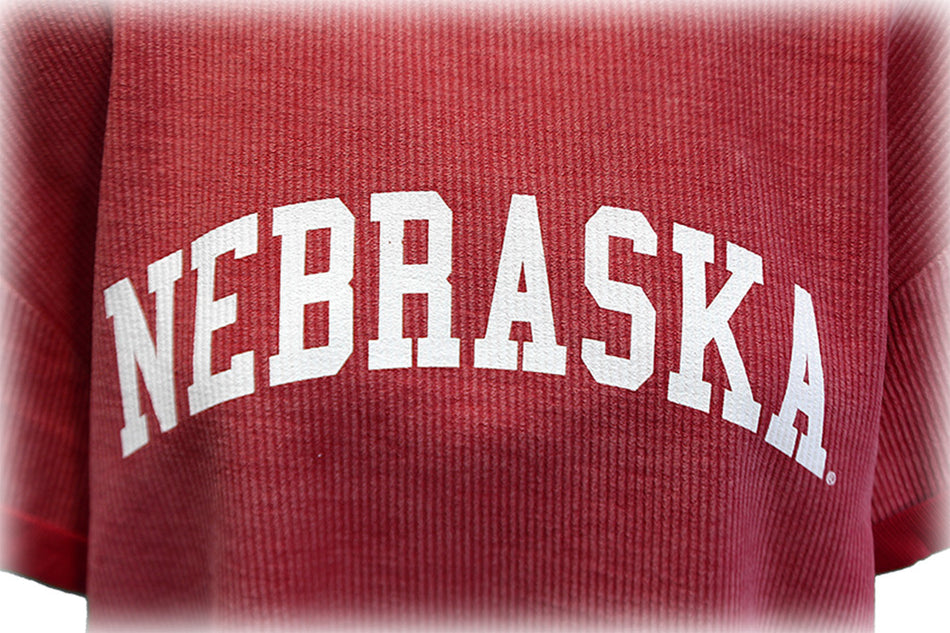 Womens Nebraska Corded Throwback Chicka-D