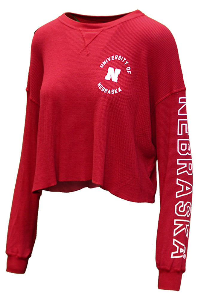 Womens University of Nebraska Cropped Thermal