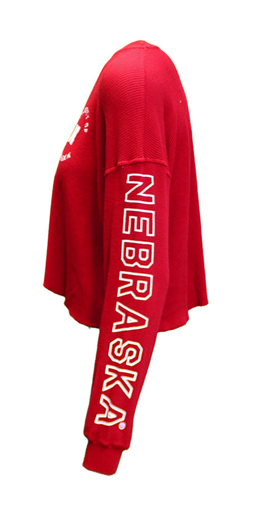 Womens University of Nebraska Cropped Thermal