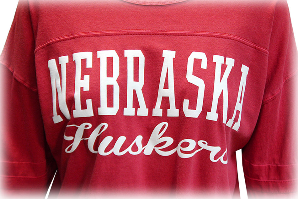 Womens Nebraska Huskers Vintage Jersey Tee