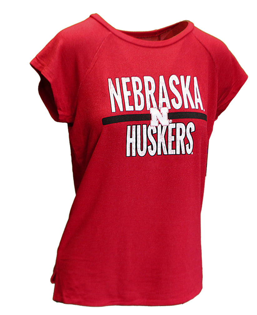 Womens Nebraska Huskers Stretch Tee