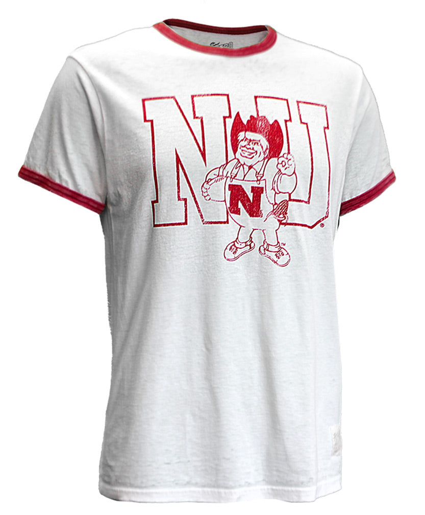 Herbie Huskers Vintage Burnout Ringer Tee