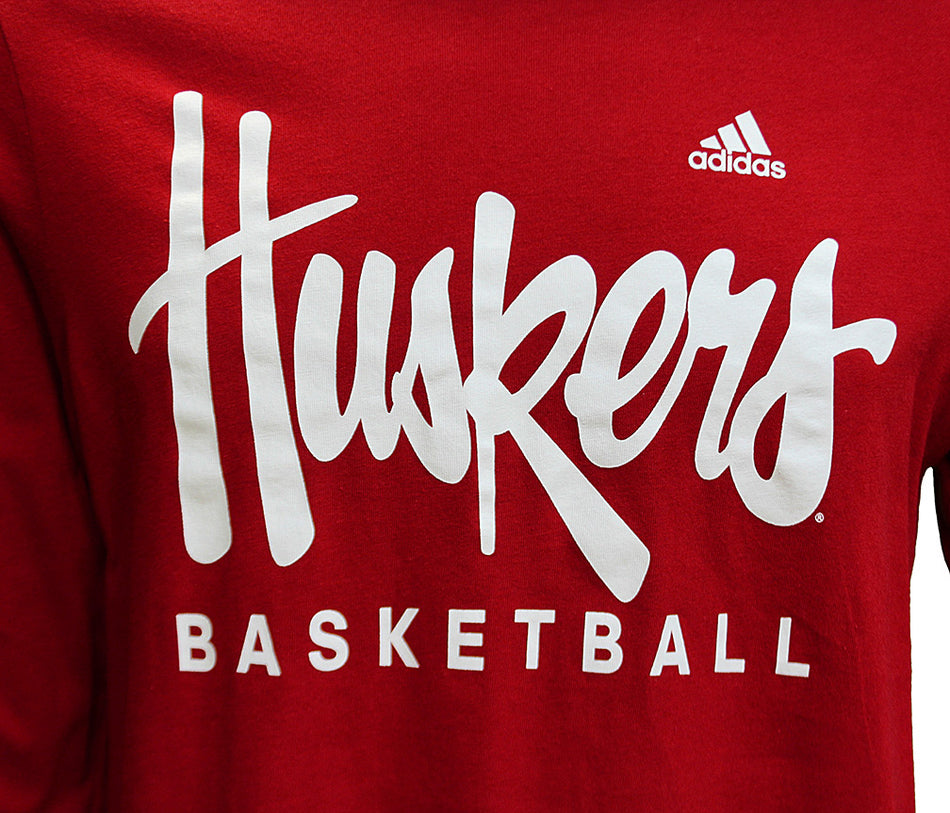 Adidas Huskers Basketball LS Tee