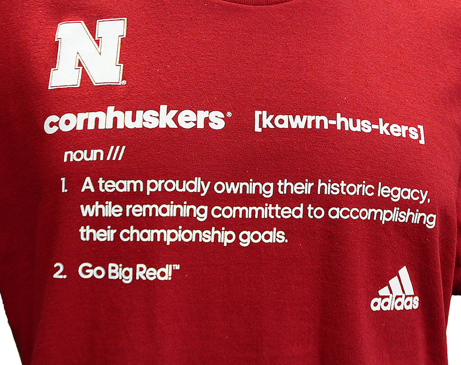 Adidas Cornhuskers Definition Tee