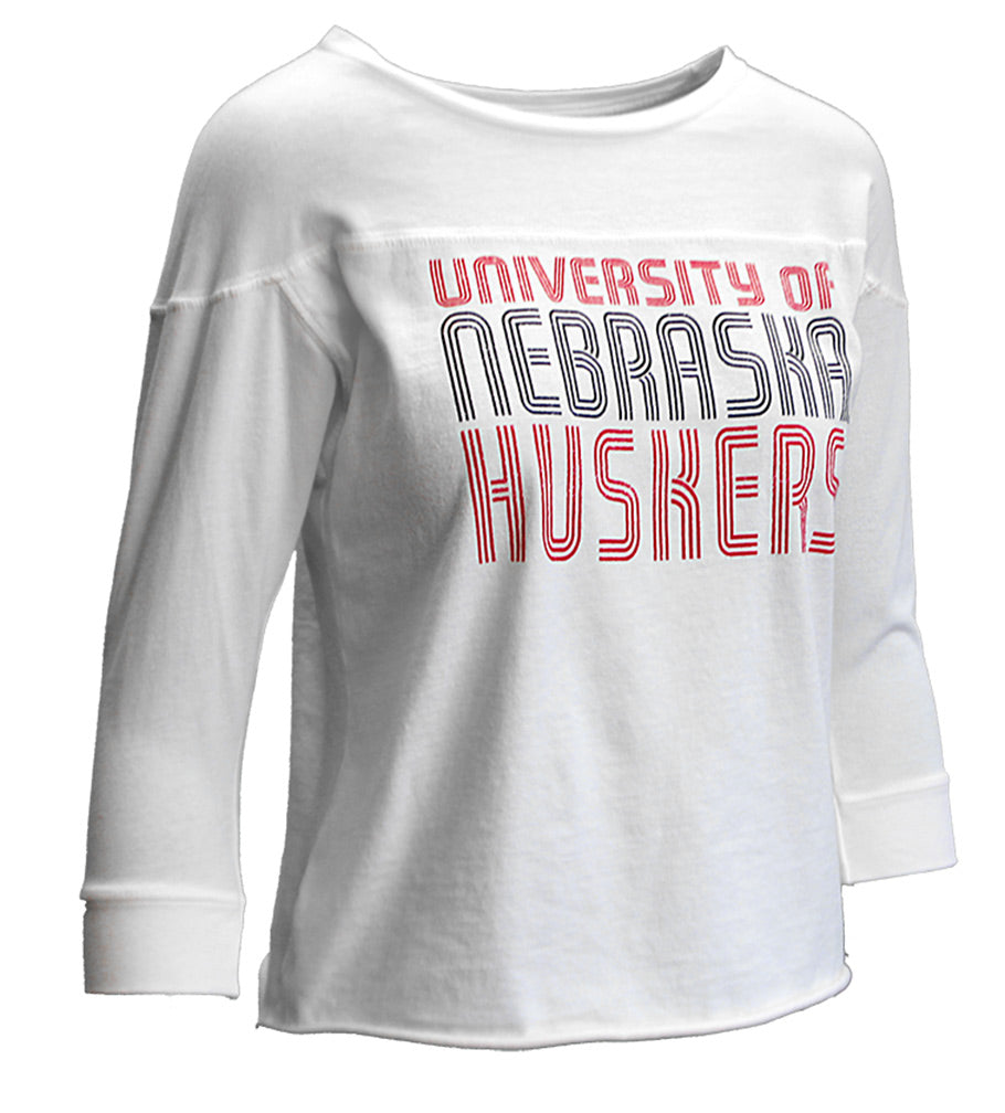 Womens University of Nebraska Retro Jersey Tee