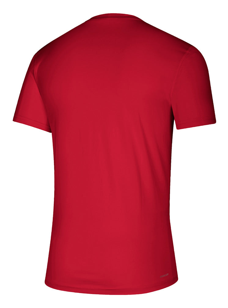 Adidas Nebraska Huskers Locker Tail Sweep Tee - Red