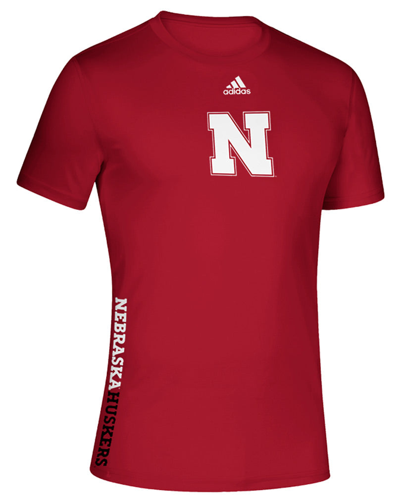 Adidas 2020 Nebraska Huskers Locker Side By Side Tee