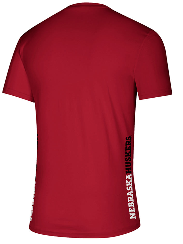Adidas 2020 Nebraska Huskers Locker Side By Side Tee