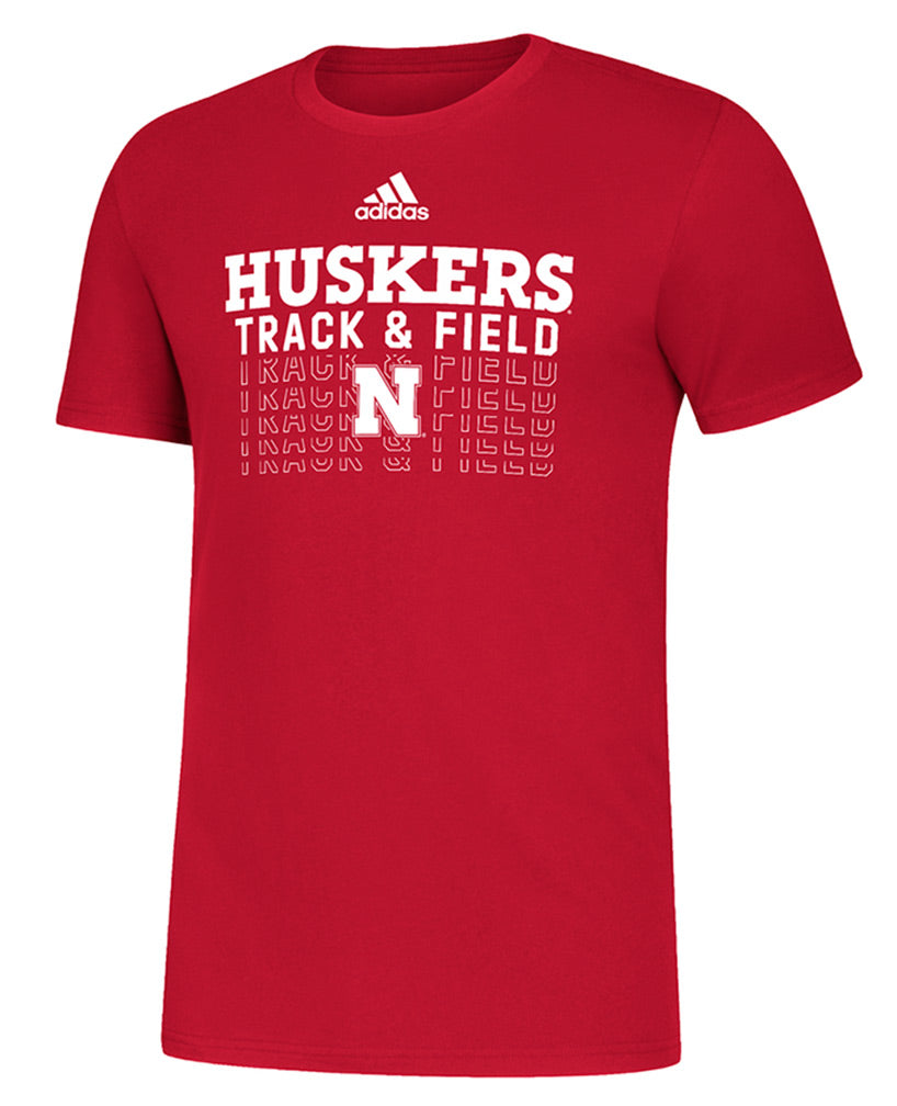 Adidas Nebraska Track N Field Tee