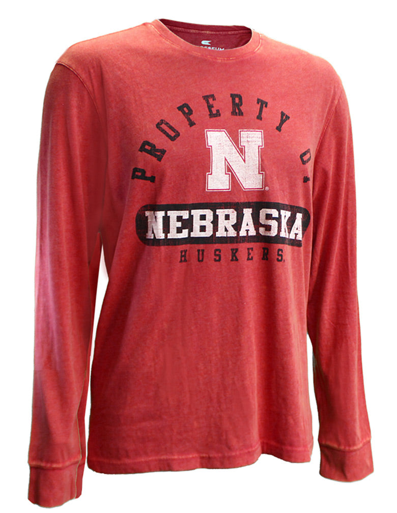 Property of Nebraska Huskers High Five LS Tee