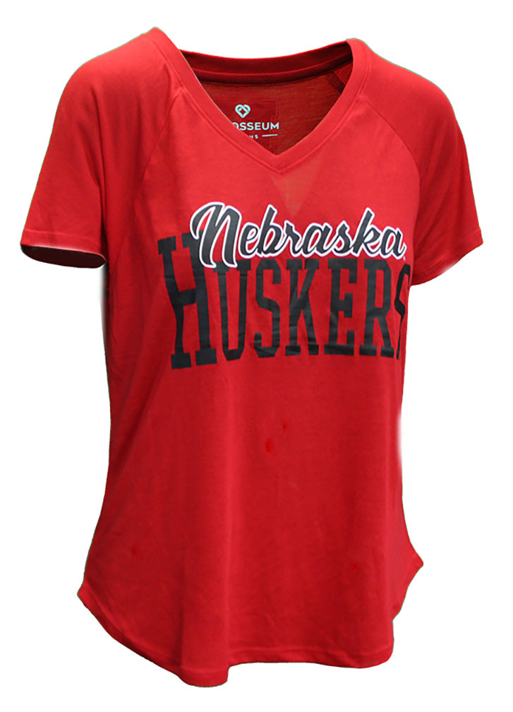 Womens Nebraska Huskers Science Guy Tee