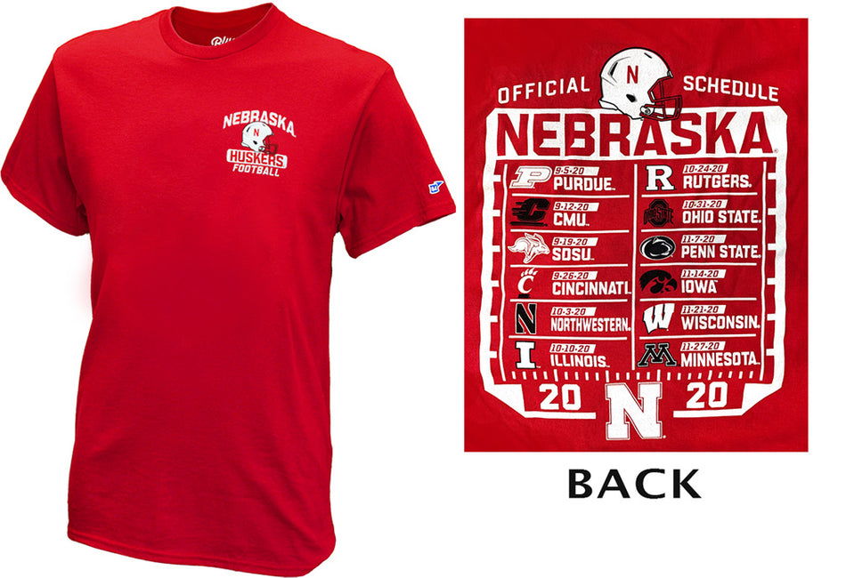 Nebraska 2020 Schedule Tee