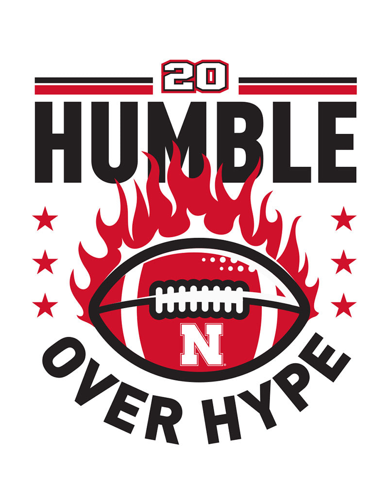 2020 Huskers Humble Over Hype Tee