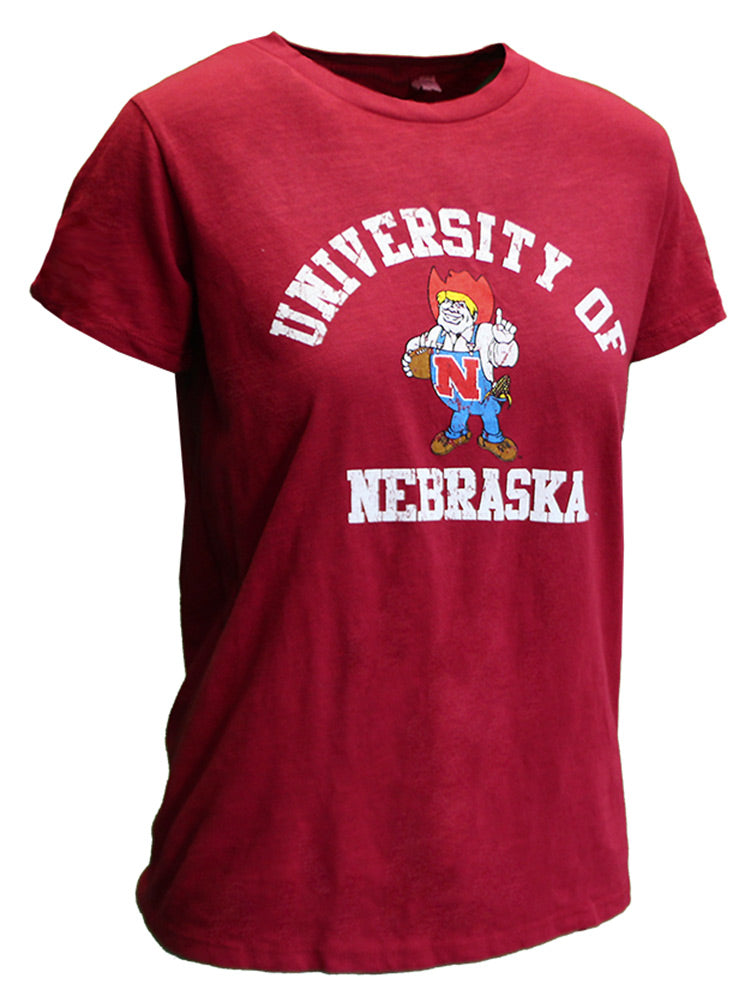 Womens Herbie N Nebraska Arch Slub Tee