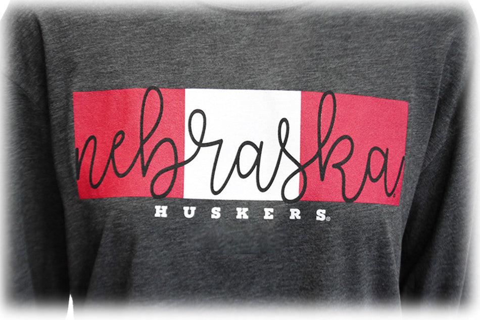 Lady Huskers Melange Colorblock Top