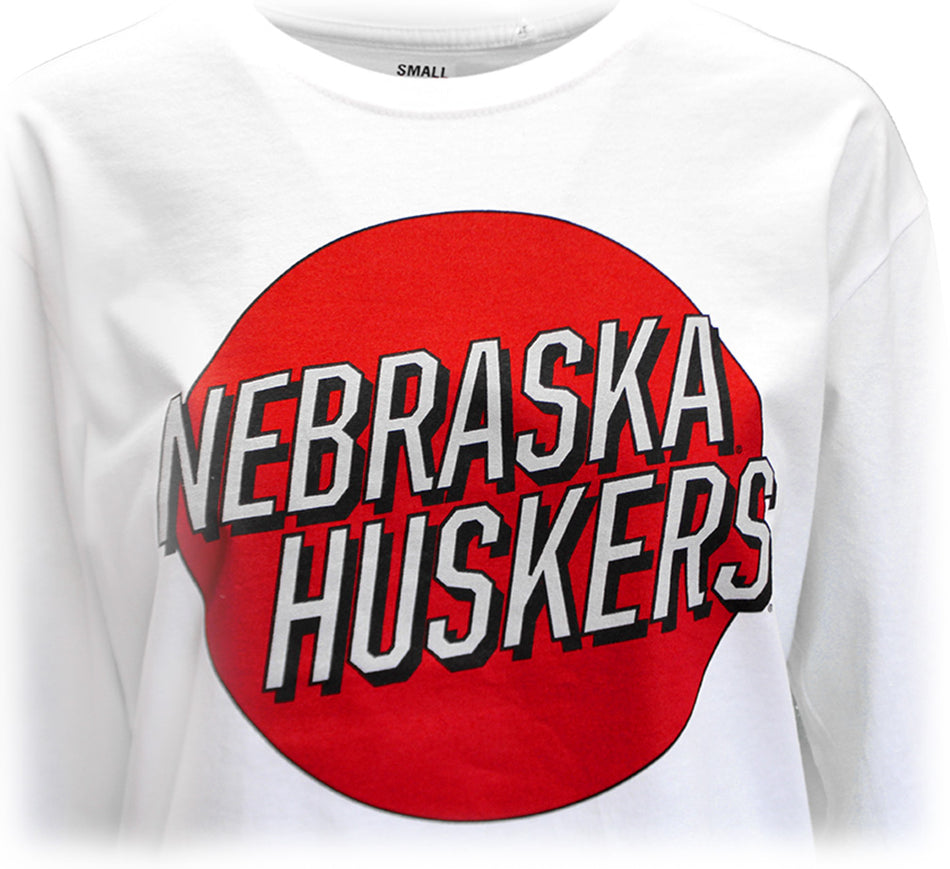 Womens Nebraska Huskers Mariana LS Top