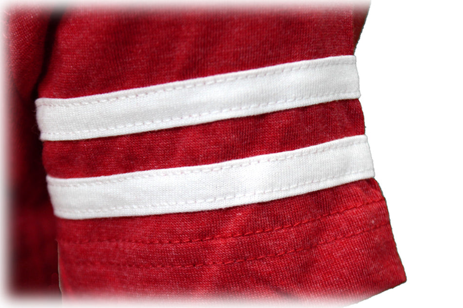 Womens GBR Jersey Stripe V-neck
