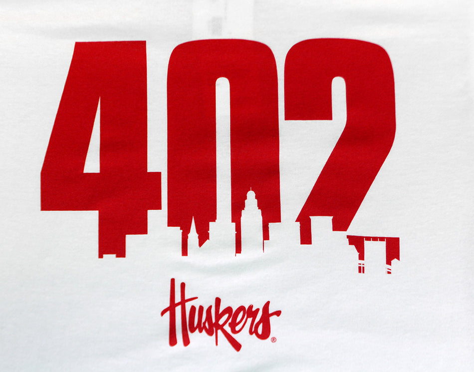 402 Huskers City Scape Tee - White