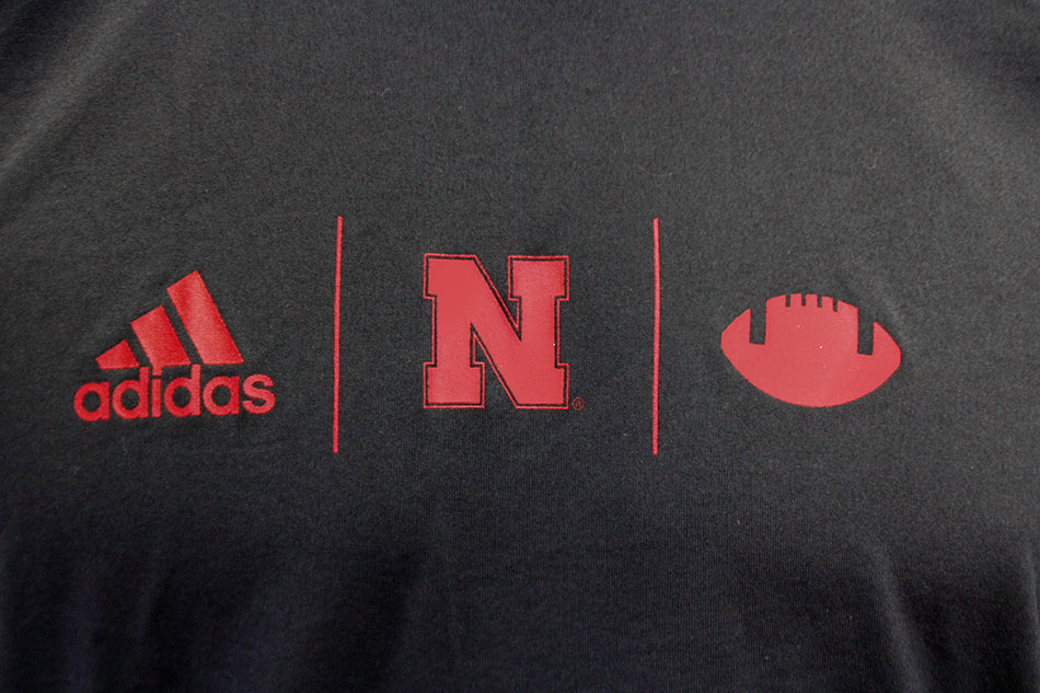 Adidas Nebraska Football Gun Show Tee