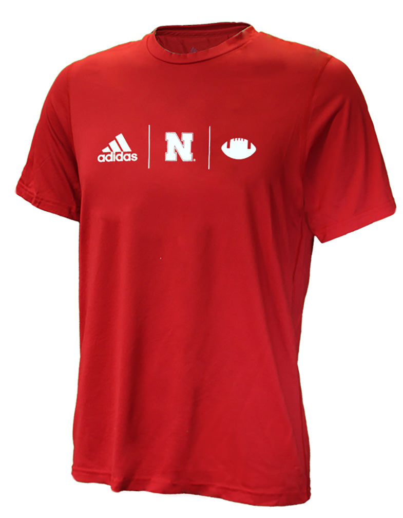 Adidas Nebraska Football TD Tee - Red