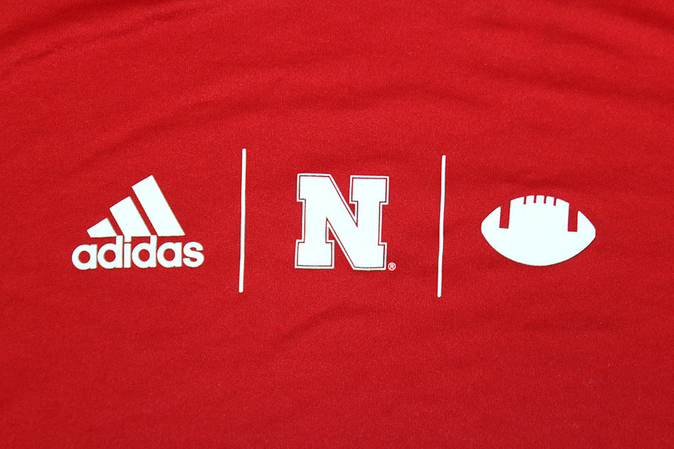 Adidas Nebraska Football TD Tee - Red