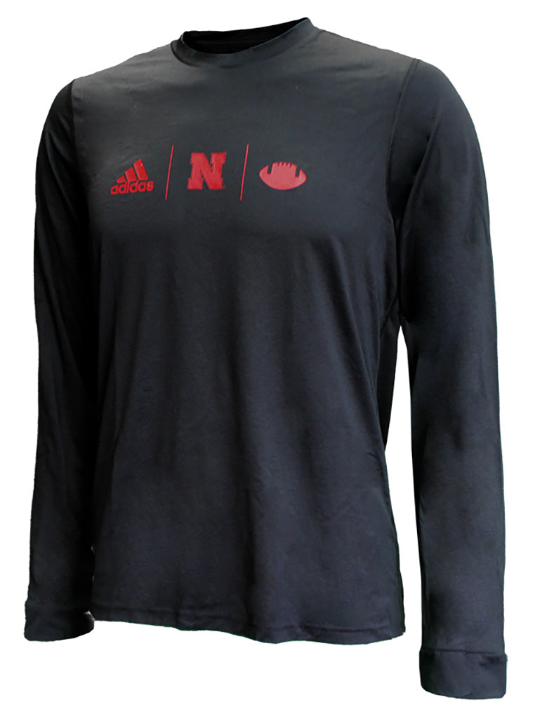 Adidas Nebraska Football TD LS Tee