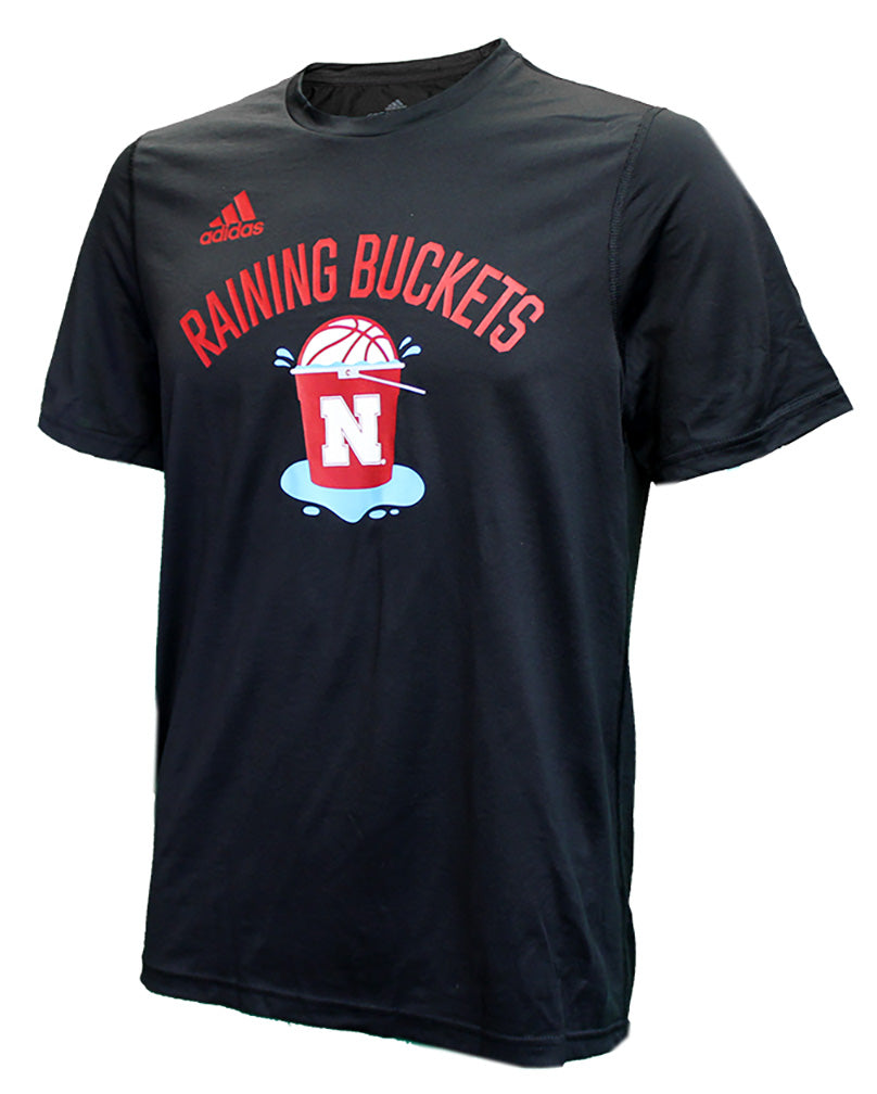 Adidas Raining Buckets Husker Basketball Tee Tee