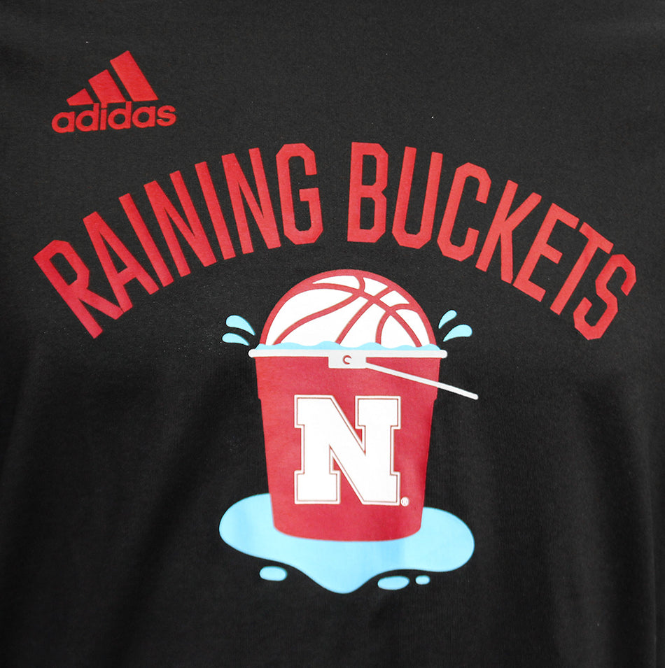 Adidas Raining Buckets Husker Basketball Tee Tee