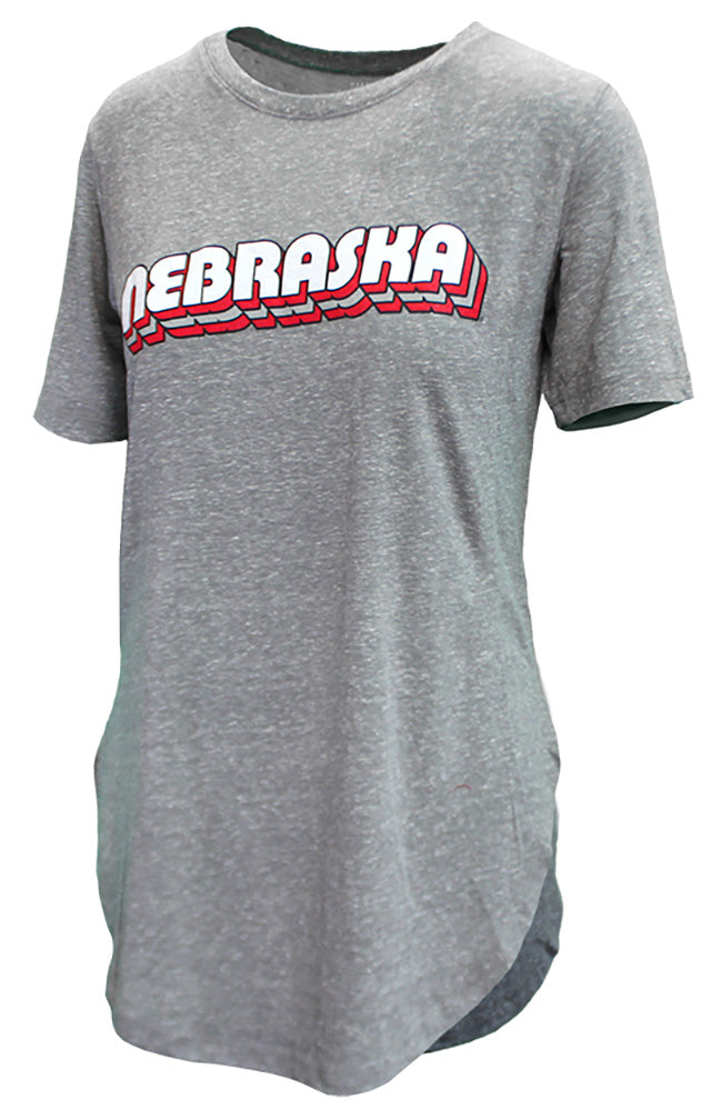 Ladies Huskers Knobi Rounded Tee