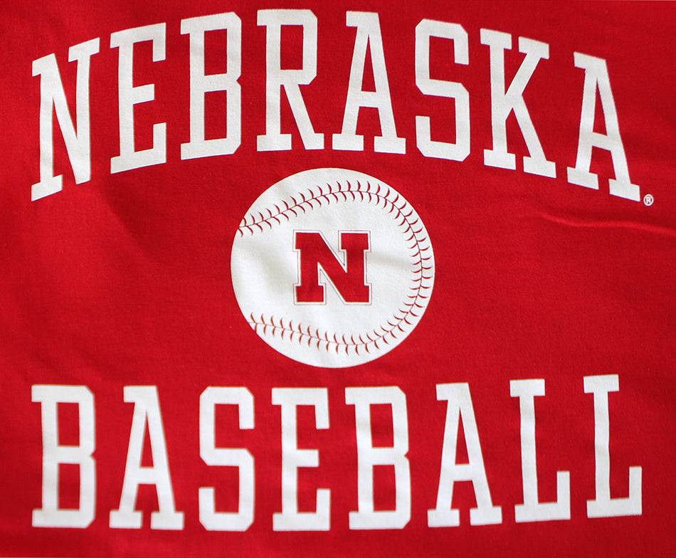 Nebraska Baseball Laces Tee