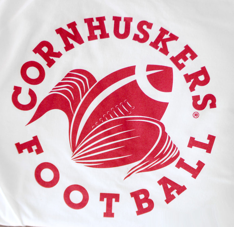 Cornhuskers Football Cornstalk Tee - White