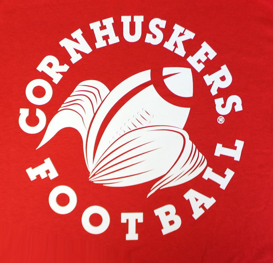 Cornhuskers Football Cornstalk Tee - Red