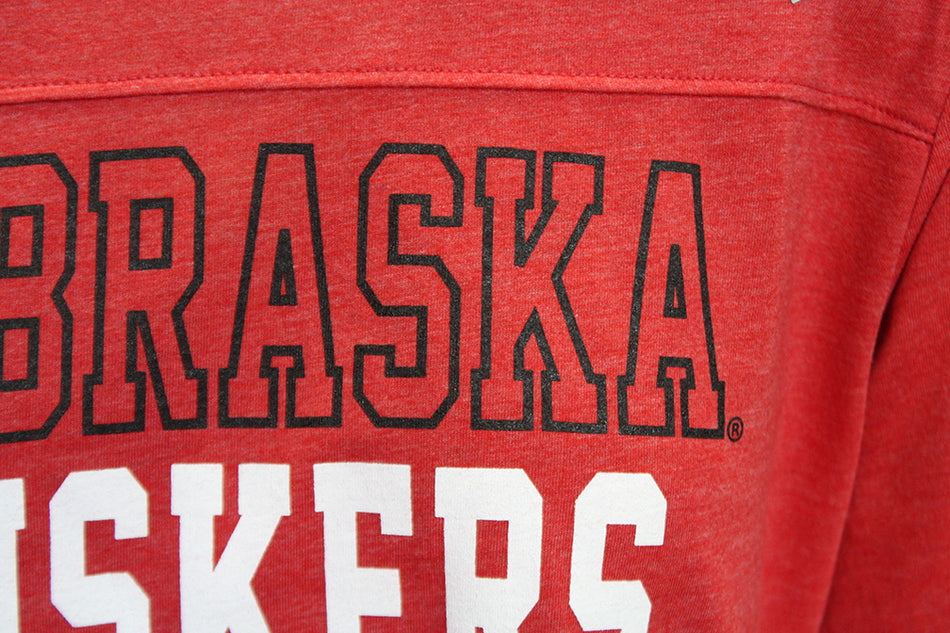Womens Nebraska Huskers School Pride  3/4 Sleeve Top
