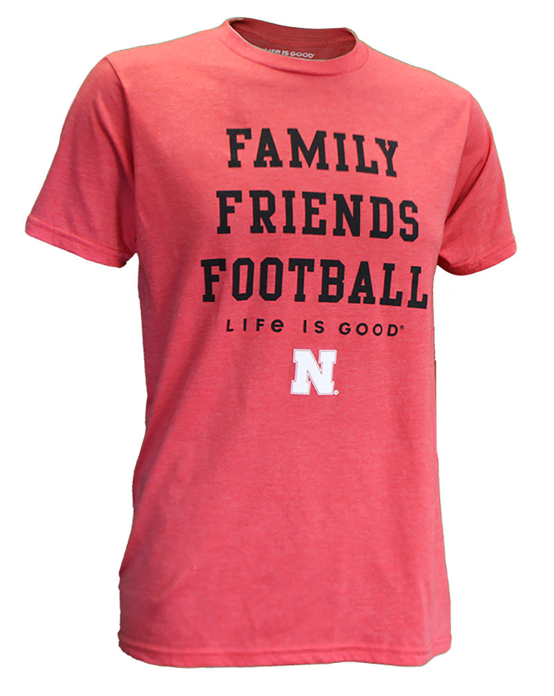 Nebraska Family Friends Football Tee