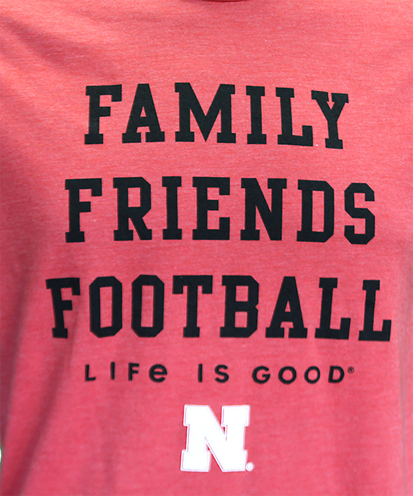 Nebraska Family Friends Football Tee