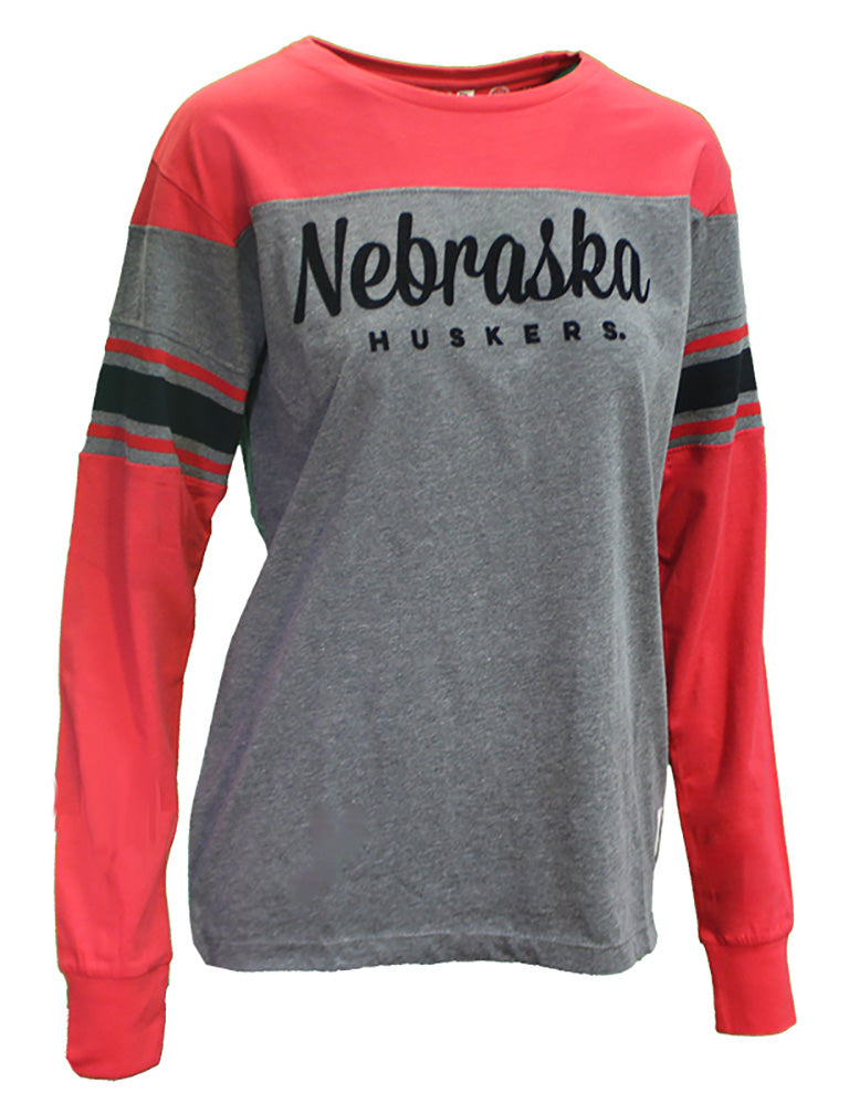 Womens Nebraska Huskers Kelly LS Tee