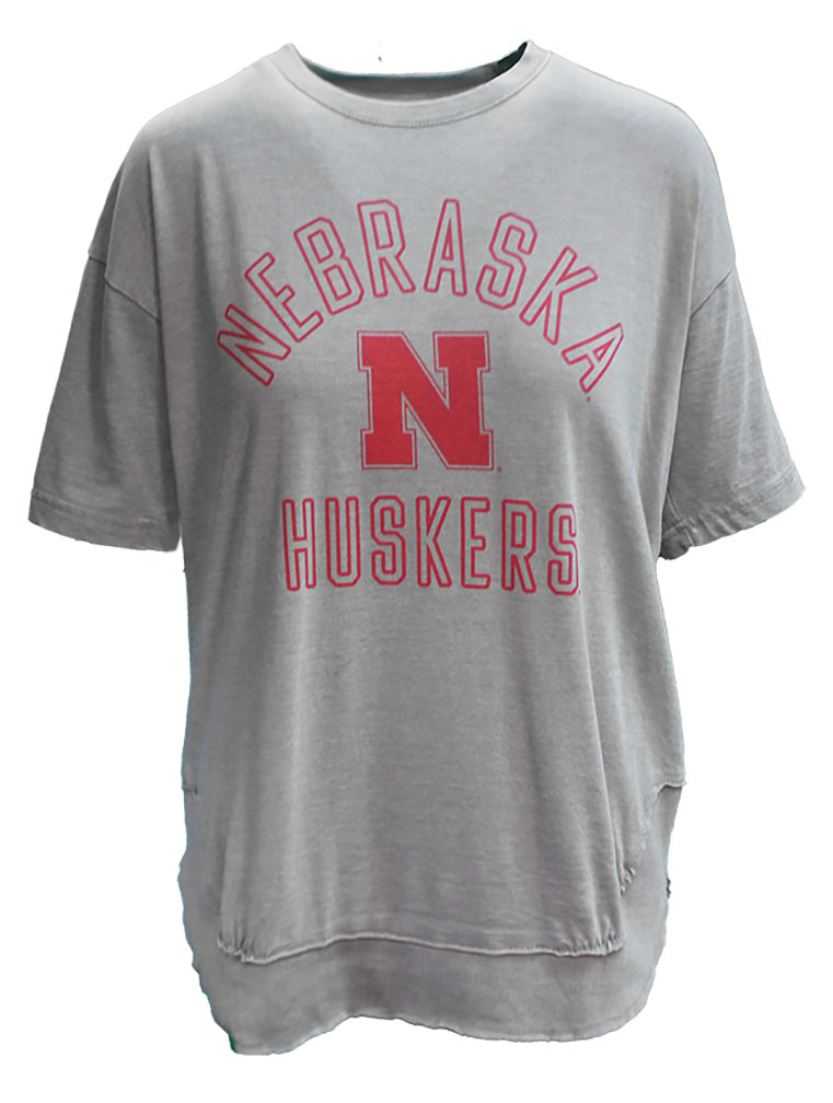 Womens Nebraska Huskers Poncho Tee