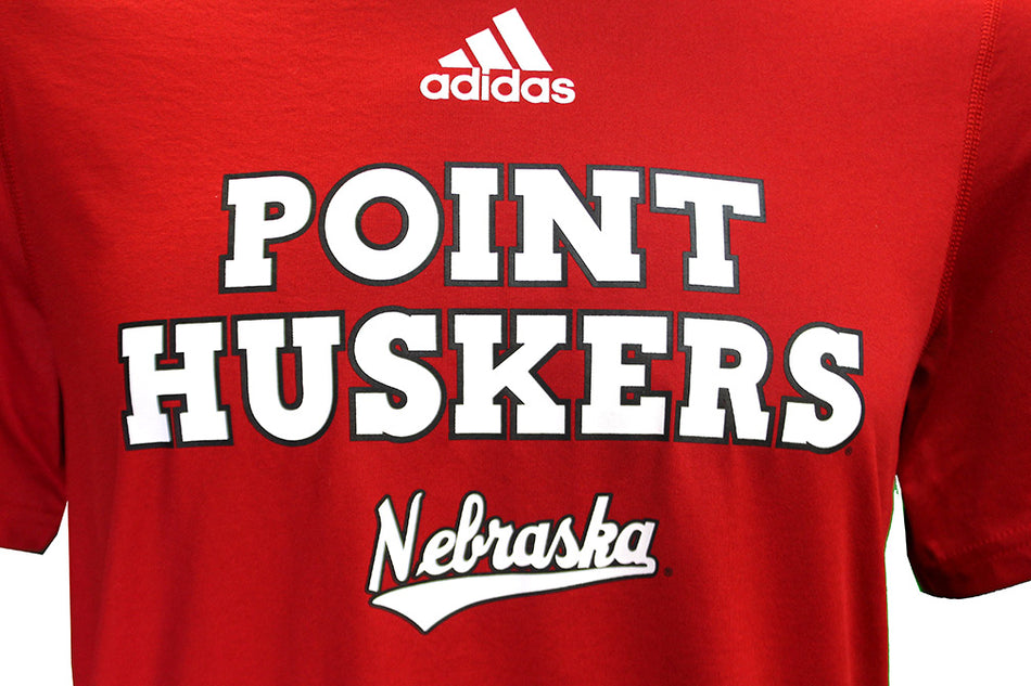 Adidas Point Huskers Volleyball Tee