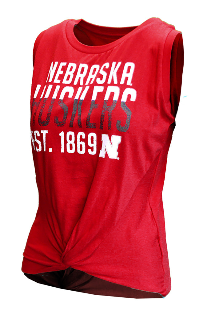 Ladies Nebraska Huskers Crossover Tank