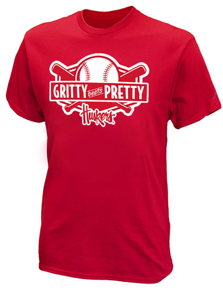 Huskers Gritty Beats Pretty At Bat Tee