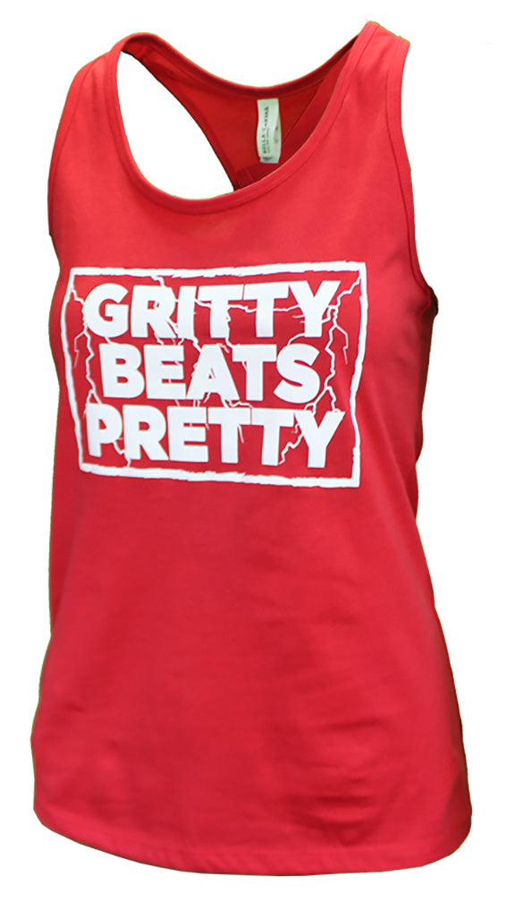 Gritty Beats Pretty Bolt Ladies Racerback