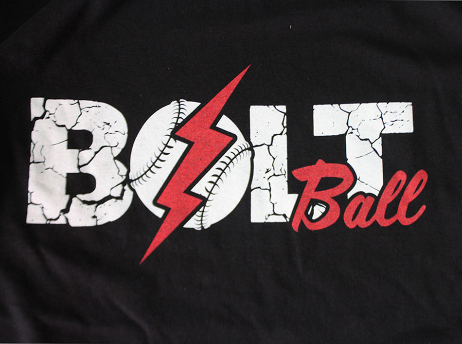 Huskers Lightening Bolt Ball Tee - Black