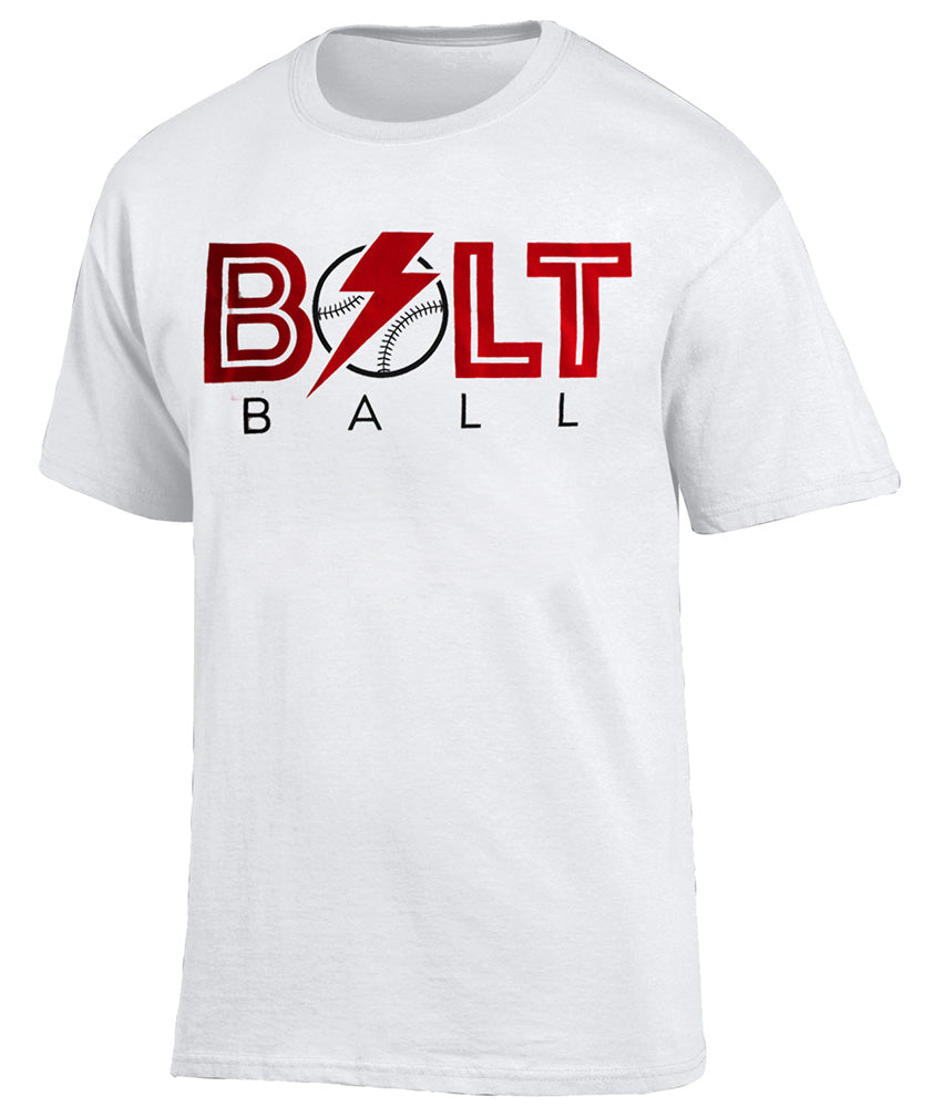 Huskers Lightening Bolt Ball Tee - White
