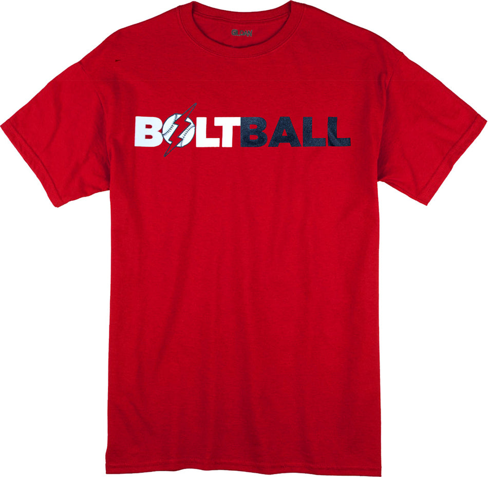 Huskers Lightening Bolt Ball Tee - Red